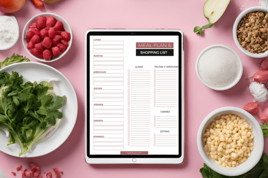 Plaeador de comidas imprimible