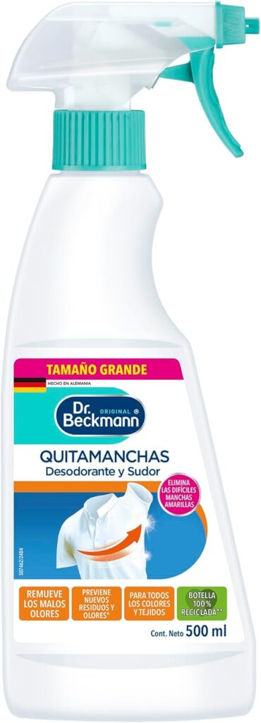 Removedor manchas sudor